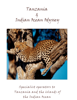 Tanzania brochure - Tanzania Odyssey