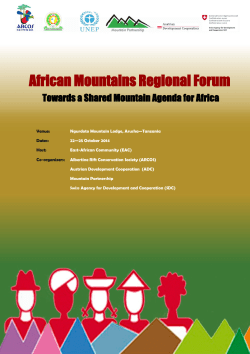 African Mountains Regional Forum