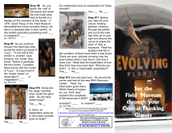 Critical Thinking Guide - Midwest Creation Fellowship