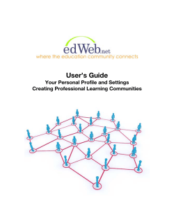edWeb User Guide