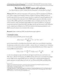 Revisiting the PERT mean and variance