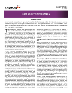 Host Society Integration