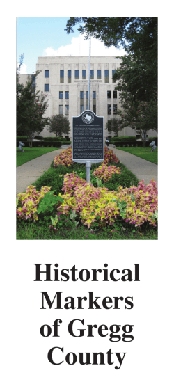 Historical Markers of Gregg County