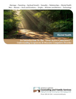 An Introduction To The &ldquo;Over-Active Conscience&rdquo;