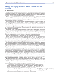 Energy Risk Flying Under the Radar - International Association for