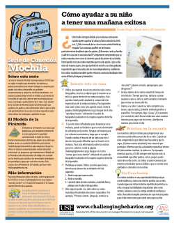 C&oacute;mo ayudar a su ni&ntilde;o a tener una ma&ntilde;ana exitosa