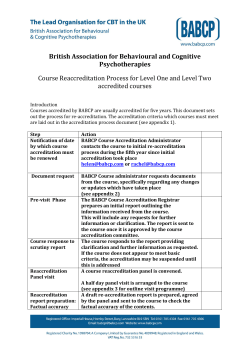 Appendix-7 Re-accreditation Process Document - Level 1