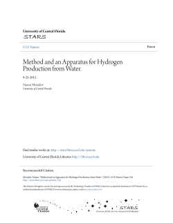 Method and an Apparatus for Hydrogen Production from