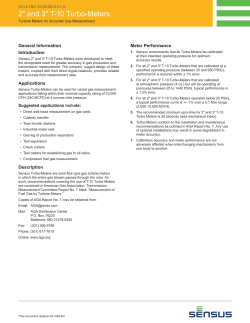 2" and 3" T-10 Turbo-Meters