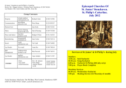 Newsletter July 2012.pub - St James` and St Philip`s