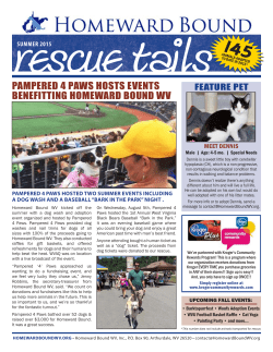 pampered 4 paws hosts events benefitting homeward bound wv