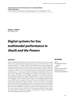 Death and the Powers - Media Lab Login