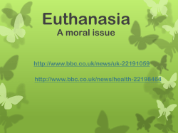 Should euthanasia be legal?