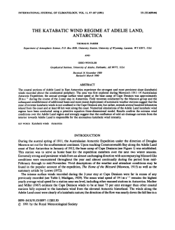 The katabatic wind regime at Adelie Land, Antarctica