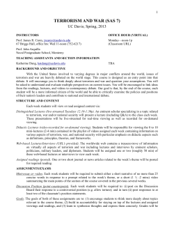 TERRORISM AND WAR (SAS 7)