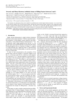 Several- and Many-Electron Artificial