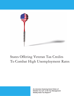 States Offering Veteran Tax Credits To Combat High Unemployment