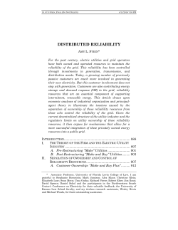 distributed reliability - University of Colorado Law Review