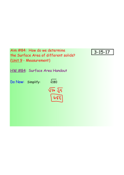 Surface Area Handout