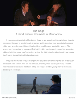 The Cage, a short feature film made in Mendocino