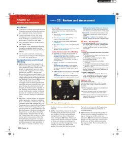 CHAPTER 22 Review and Assessment