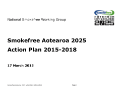 Smokefree Aotearoa 2025 Action Plan