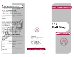 The Mail Stop - USCard Services