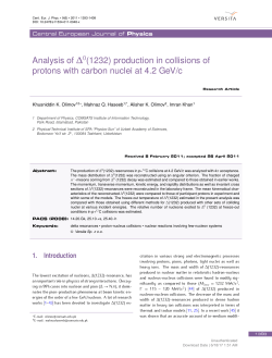 Analysis of ∆0(1232) production in collisions of protons with carbon