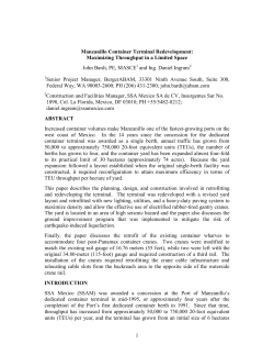 Manzanillo Container Terminal Redevelopment