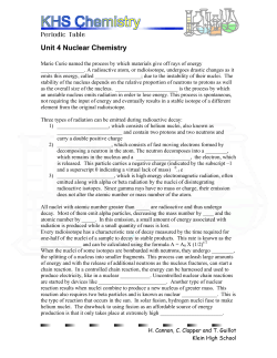 developing the periodic table