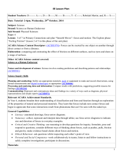 5E Lesson Plan 1 Student Teachers