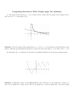 Computing Derivatives With Graphs (page 10), Solutions