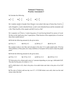 National 5 Numeracy Practice Assessment 3