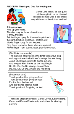 ABCDEGF Thank you God for feeding me