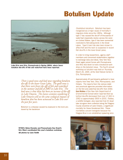 Botulism Update - New York Sea Grant