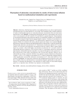 Fluctuation of adenosine concentration by modes of intravenous