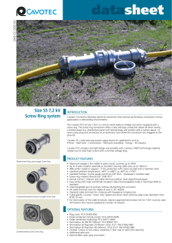 Datasheet CONNECTORS S5-7,2kV screw ring