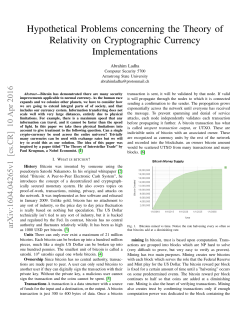 Hypothetical Problems concerning the Theory of