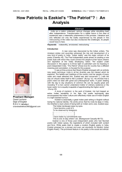 How Patriotic is Ezekiel`s &ldquo;The Patriot&rdquo;?