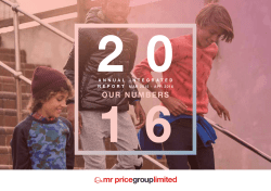 our numbers - Mr Price Group