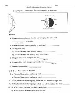 Aim 27: Rotation and Revolution Practice