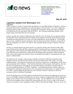 May Newsletter - American Forest Resource Council