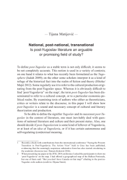 National, post-national, transnational: Is post