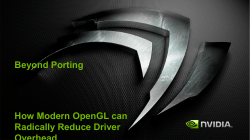 Beyond Porting How Modern OpenGL can Radically