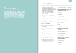 Donor sperm