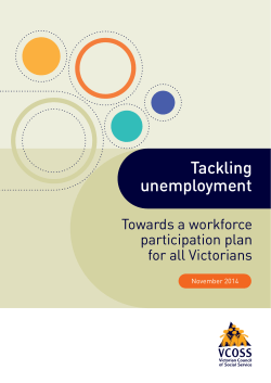 Tackling unemployment