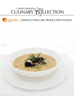 capkold cook-chill production systems
