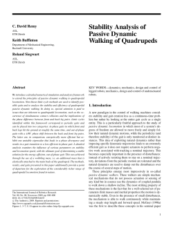 Stability Analysis of Passive Dynamic Walking of Quadrupeds