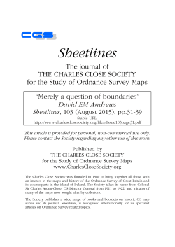 Sheetlines - The Charles Close Society