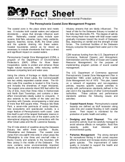 The Pennsylvania Coastal Zone Management Program